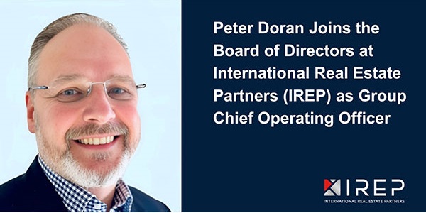 Peter Doran Joins the Board of Directors at International Real Estate Partners (IREP) as Group Chief Operating Officer